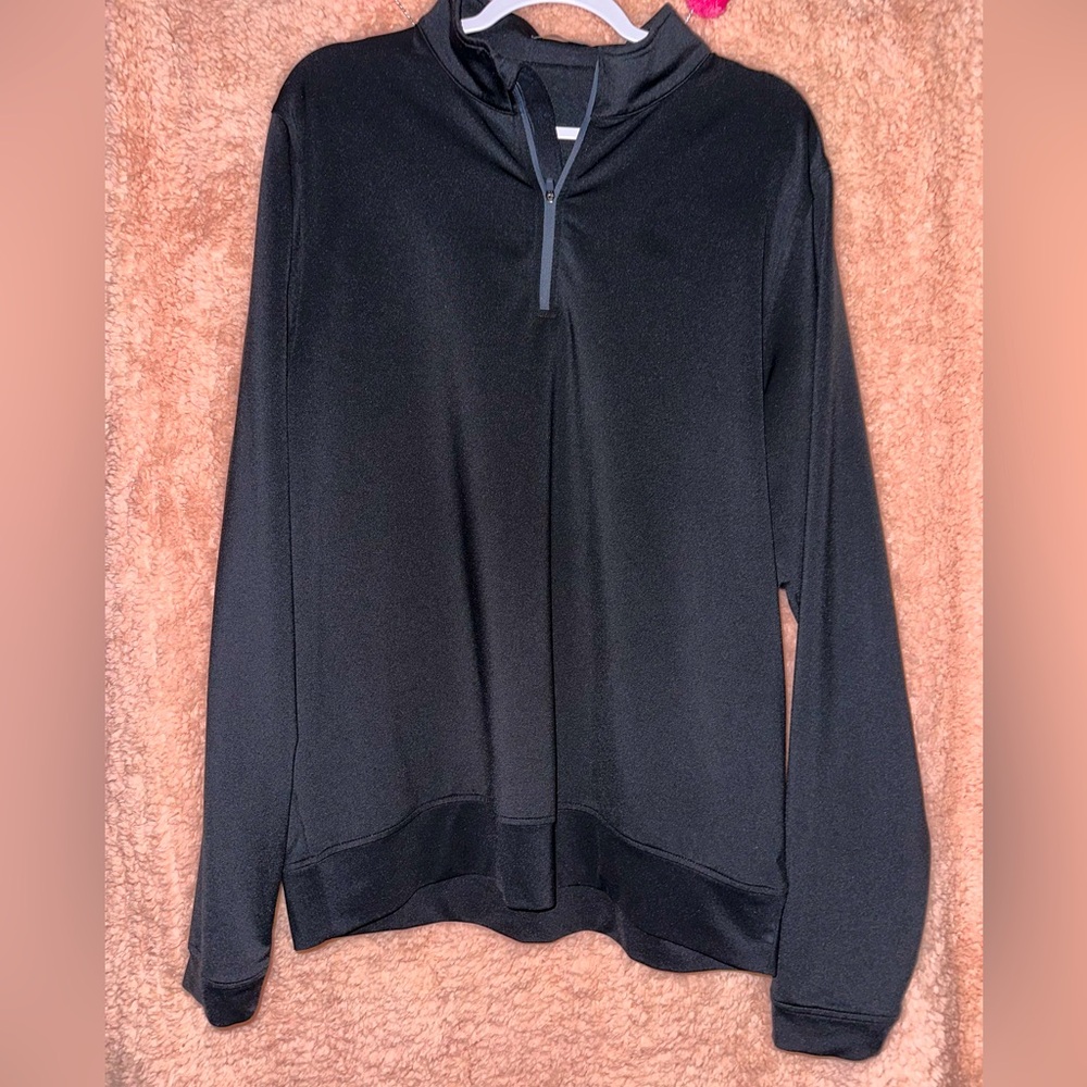 Black Turtleson 1/4 zip performance pullover
